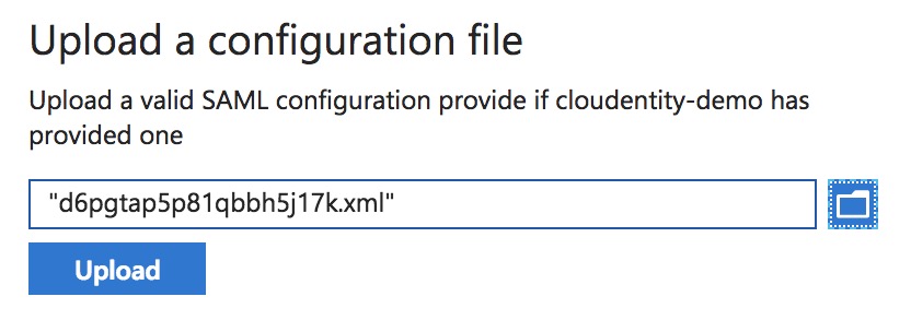 azure idp a11 select file