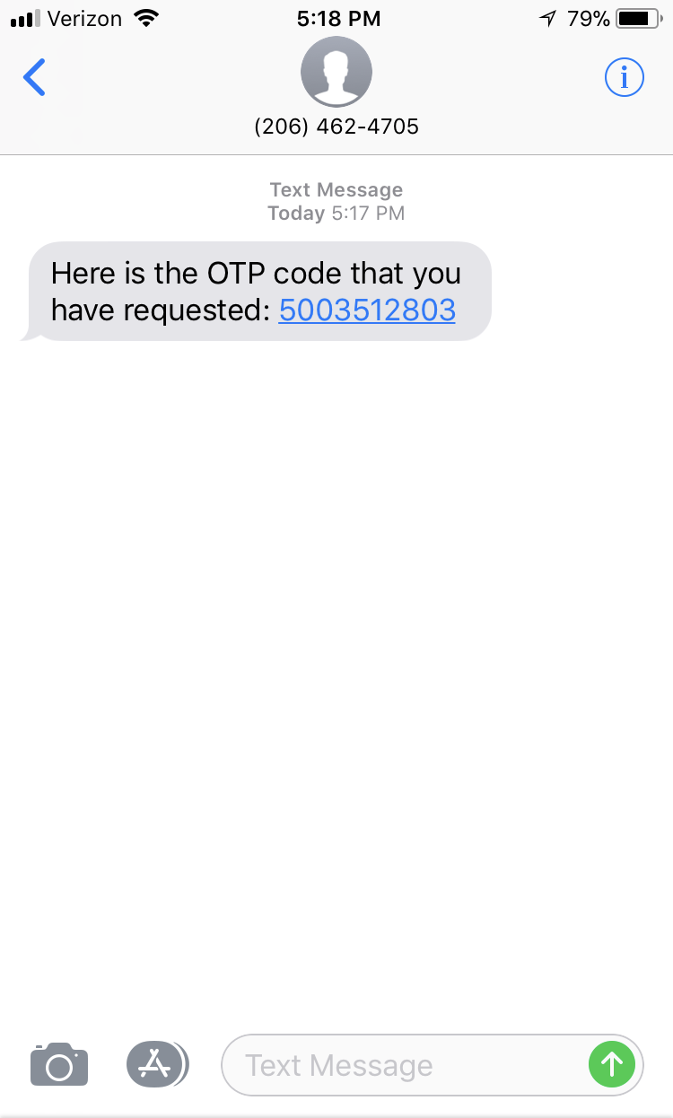 Verification - SMS OTP